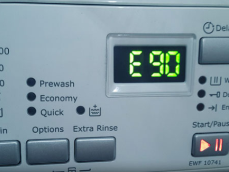 lỗi e90 máy giặt electrolux